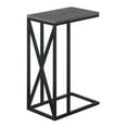 thumbnail image 4 of Pemberly Row Table d'Appoint C en Bois Gris Vieilli et Métal Noir, 4 of 4