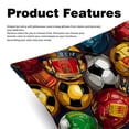 thumbnail image 2 of Football Luxurious Velvet Chair Pillow Covers and Throw Pillow Inserts - Set of 2, Available in 16x16, 18x18, and 20x20 Inches, Featuring Unique Patterns for Home Decor, 2 of 6