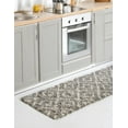 thumbnail image 4 of Unique Loom Trellis Shag Collection Area Rug - Ruth (2' x 7' Runner Gray/Ivory), 4 of 11