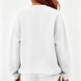 thumbnail image 3 of Womens Casual Pullover Sweatshirts Oversized Crewneck Long Sleeve Tops Fashion Striped Print Loose Fit Outfits Workout Lounge, 3 of 5