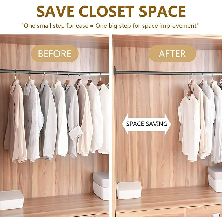 1-6-12-24-30 Pcs Clothes Hanger Connector Hooks Cascading Home Closet Clip  Space Saving Organizer White