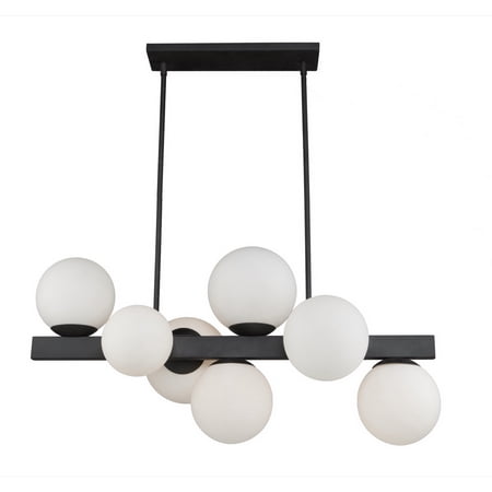 

Artcraft SC13223BK Contemporary Modern Seven Light Chandelier from Moonglow collection in Black finish 35.50 inches