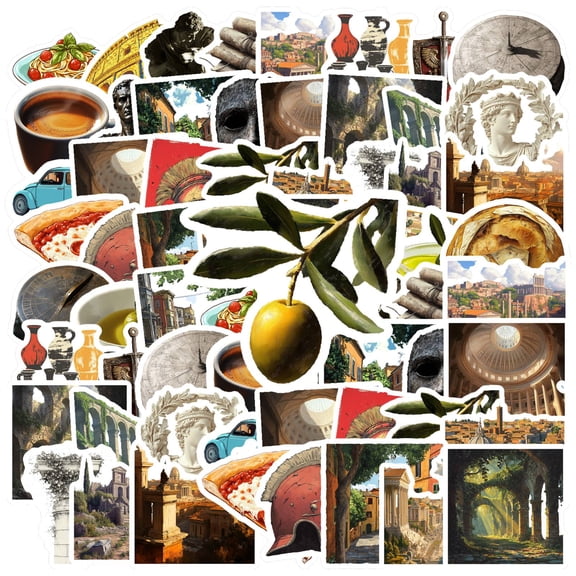 35pcs-50pcs Historic Stickers Stationery Stickers Roman Stickers Teacher Reward Stickers for Luggage Fridge