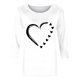 thumbnail image 4 of Tops de Cuello Redondo para las Mujeres Moda Impresa 3/4 Mangas Blusa Casual Top, Estante de Imitación, 4 of 5