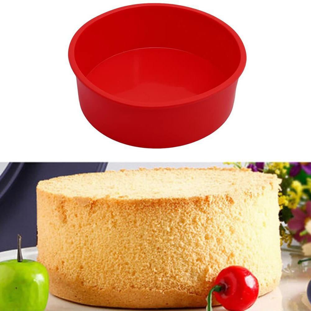 10cm Round Cake Mold Silicone Baking Tray Pan Muffin Pizza Pastry Mould 4inch 
