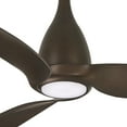 thumbnail image 3 of Ceiling Fan With Light Kit In Transitional Style 16 Inches Tall By 60 Inches Wide-Silver Finish-Silver Blade Color Minka Aire Fans F831l-Sl, 3 of 6