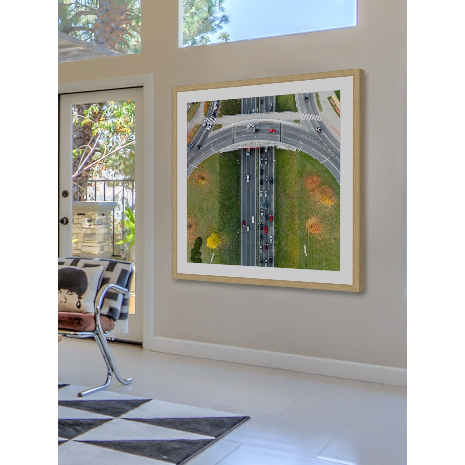 "Underpass" Framed Painting Art Print, 32.0" x 1.5"