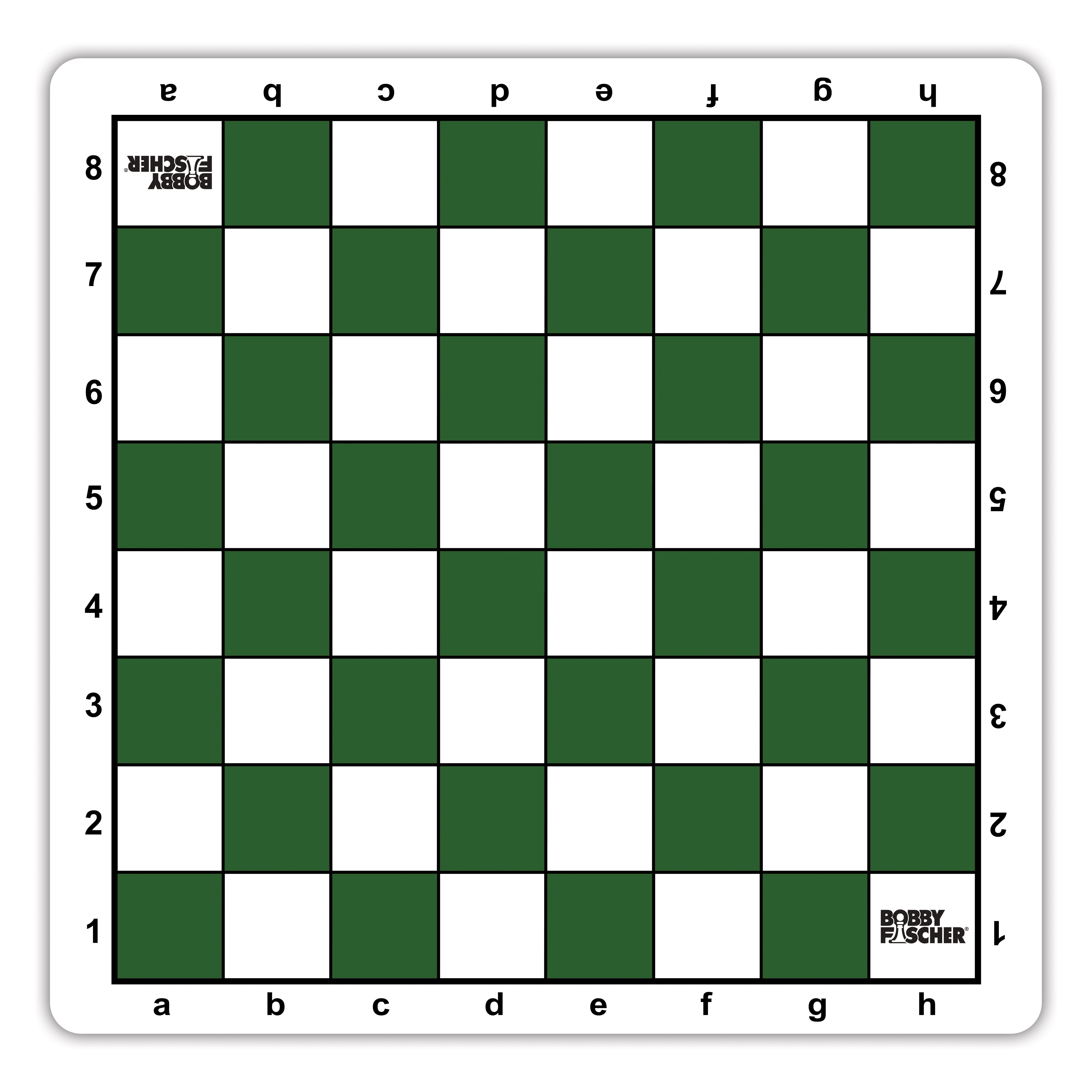 2.25" Green USCF Sales Mouse Pad Style Tournament Chess Board 