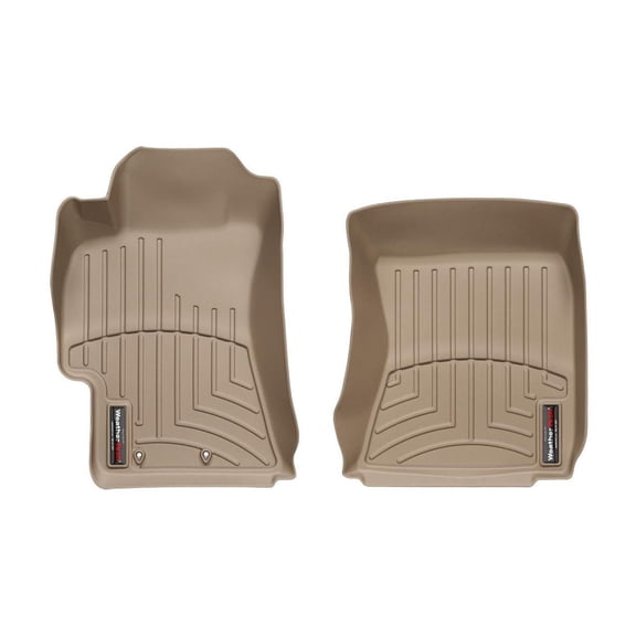 WeatherTech Custom Fit FloorLiners compatible with Subaru Impreza, Impreza WRX STi, Impreza WRX - 1st Row (Driver & Passenger), Tan