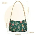 thumbnail image 3 of FORMRS Womens Shoulder Bag with Chain Strap Clutch Purse Cute Tote Handbag, Green Christmas Gingerbread, 3 of 7
