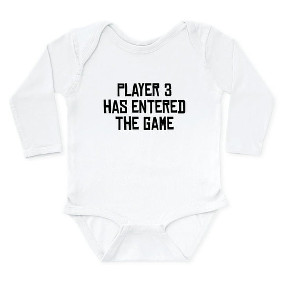 CafePress - Player 3 Has Entered The Game Body Suit - Long Sleeve Cotton Baby Bodysuit