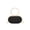 Black, variant on Kilaqueen Evening Clutch for Women, Oval Sparkling Party Purse with Metal Top Handle and Chain Strap for Weddings, Prom and Formal Events