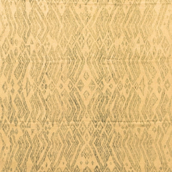 Ahgly Company Indoor Square Abstract Brown Modern Area Rugs, 6' Square