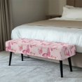 thumbnail image 2 of Whosucclay Pink Butterfly Print Stretch Dining Bench Cover Universal Bench Seat Furniture Protector Wear Resistant Bench Seat Cushion Slipcovers for Dining Room, Living Room, 2 of 7