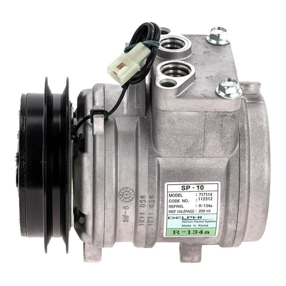 New OEM A/C Compressor SP10 for Mahindra Tractor 4510 / 5010 - OE# E580-87291 QR