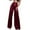 Burgundy, variant on Odeerbi Solid Color Sequin Wide Leg Pants for Women 2025 Sequin Fashion Elegant High Waist Wide Leg Pants Trousers Flare Trousers Zipper Pants Black