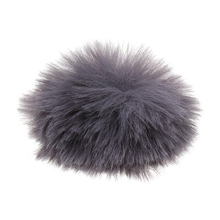Universal clip de solapa Lapel Wind Muff Windscreen Mic Cover for Speech Meeting Outdoor Gray