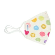 Mamask Cloth Face Mask (M) | Copper Ion Fabric, Flexible Nose Tip &  Adjustable Ear Loops (Multi-colored Polka Dots)