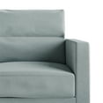 thumbnail image 4 of Castle Place Contemporary Linen Upholstered Loveseat, Light Blue, 4 of 7