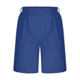 thumbnail image 4 of JJHGVB Women Bermuda Shorts Plus Size Pants with Pockets Flowy Athletic Shorts Workout Shorts Summer Beach Shorts Breathable Lightweight Summer Trendy Lightweight Womens Pant Dark Blue L, 4 of 6