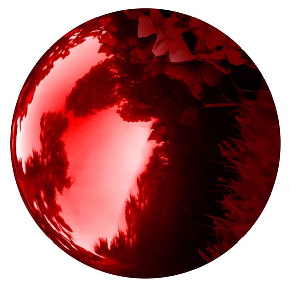 LAMIRO Stainless Steel Gazing Ball Garden Mirror Gazing Ball Polished Ball Metal Gazing Ball Garden Ball Decor
