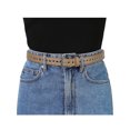 thumbnail image 4 of INSPIRE CHIC Women Grommet PU Leather Belt Metal Pin Buckle Skinny Plus Size Waist Belts for Jeans Dress, 4 of 4