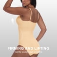 thumbnail image 4 of QYLUX Women’s Seamless Shapewear Bodysuit, V-Neck Sleeveless Tummy Control Body Shaper, Slimming & Invisible Under Dresses,Sizes S-XL, 4 of 10