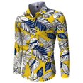thumbnail image 5 of Camisa hawaiana nueva para hombre, camisa de manga larga con flores en 3D, camisa de fiesta con solapa de gran tamaño, ropa de verano para mujer, blusas con botones 2024, 5 of 5