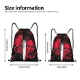 thumbnail image 2 of Zufioo Chucky Print Sports Cinch Sack Gym String Bags Machine Washable Heavy Duty String Backpack for Men Women-Medium, 2 of 6
