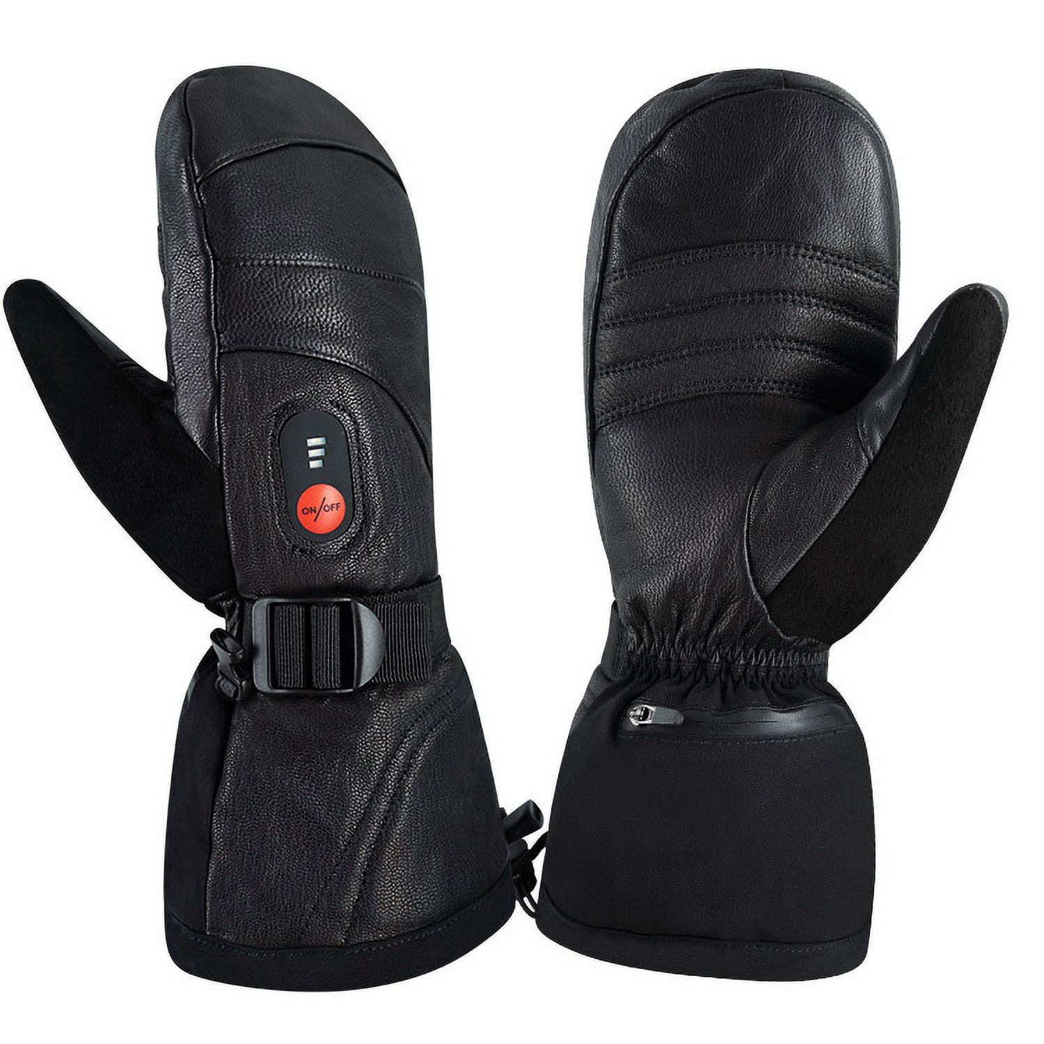 Savior Heat Waterproof Men Women electric Heated Gloves for Motorcycle Riding Cycling Fishing Ski Hiking 3 Temperature Setting Levels Touchscreen Hand Warmer |2 Pack Rechargeable 7.4V 2200mAh Battery