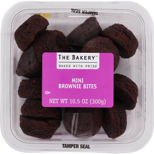 The Bakery Mini Brownie Bites 10 5 Oz Walmart Com