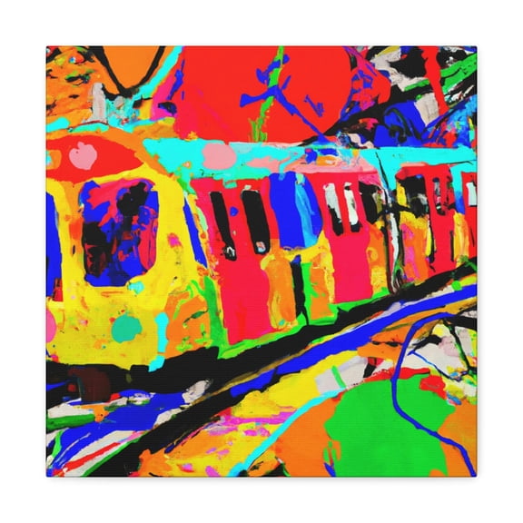 Subway Train Grandeur - Canvas