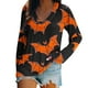 thumbnail image 2 of Ailaofu Ladies Long Sleeve Halloween and Christmas Decorative Basic V-Neck Casual Shirt Fashion Tops, 2 of 5