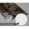 thumbnail image 6 of S4Sassy Vintage Botanical Wallpaper - Brown Floral Wall Covering, 25" x 360" Self-Adhesive Vinyl Wallpaper, Decorative Wall Wrap, Easy DIY Decor For Bedroom, Living Room, Living Spaces, 6 of 9