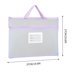 thumbnail image 3 of A4 Mesh Document Organizer Bag | Double Layer Thick Transparent File Carrier | Handheld Large Capacity Storage | Portable Classification Paper Holder | 37x27cm | Green Blue | 1 Pack, 3 of 5