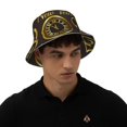 thumbnail image 4 of Fotbe 2025 New Year Sombrero Tipo Pescador con Estampado – Sombrero de Sol de Algodón de Moda para Playa, Golf, Pesca, 4 of 6