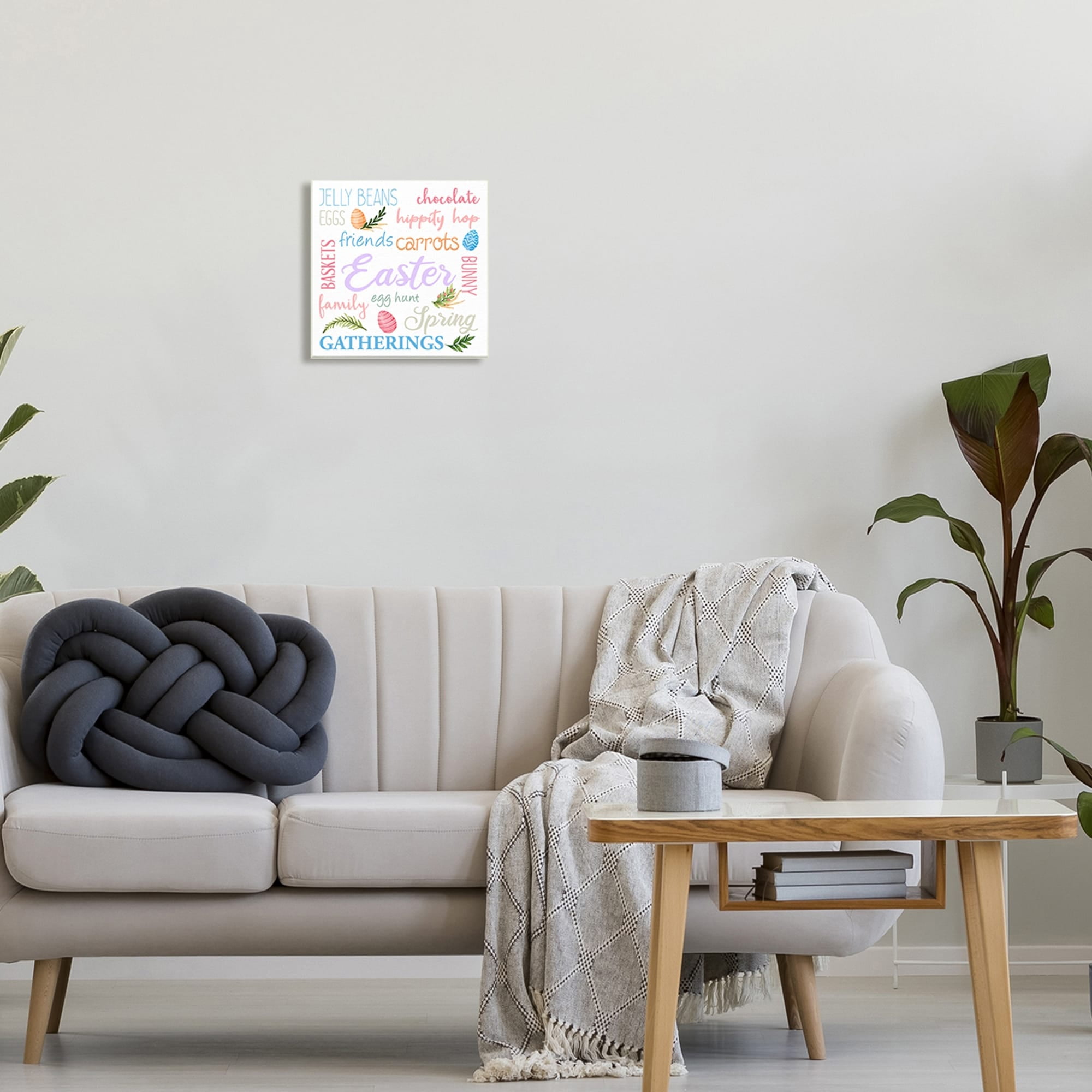 Stupell Festive Easter Activity Sign Patterned Eggs Motif Wood Wall Art - Multi-Color