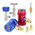 thumbnail image 3 of Kit Adaptador R1234yf Conectores de Ajuste Sólido de Alta Y Baja Presión Kit de Acoplamientos Fáciles de Usar Grifo de Lata Autosellante, 3 of 7