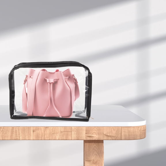 WHAMVOX  Clear Dustproof Storage Bag Sundries Reusable Handbag