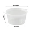 thumbnail image 2 of (4 oz - 50 Sets) Clear Diposable Plastic Portion Cups With Lids, Small Mini Containers For Portion Controll, Jello Shots, Meal Prep, Sauce Cups, Slime, Condiments, Medicine, Dressings, Crafts,, 2 of 8