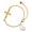 Two-tone, variant on Silver-tone Swimmer in Heart - Gold Tone Joshua 1:9 Strong and Courageous Engraved Cross Charm Bracelet, 6.5+1.5" Extender