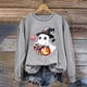thumbnail image 4 of Heisall Womens Sweatshirts Round Neck Long Sleeve Autumn Winter Casual Pullover Halloween Print Tops, 4 of 4