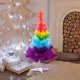 thumbnail image 2 of Mini árbol de mesa HANXIULIN de PVC, pequeño árbol de Navidad artificial con colores arcoíris variados para decoración del hogar., 2 of 8