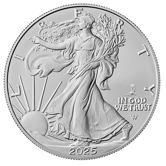 2025 (P) $1 American Silver Eagle Eagle Privy 1 oz .999 Fine Silver BU