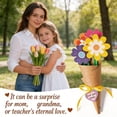 thumbnail image 6 of 12 Pcs DIY Flower Bouquet Craft Kit, Handmade Paper Flower Crafts, Mother's Day Thankful Gift, Make Your Own Flower Bouquet & Greeting Cards for Women, 6 of 7