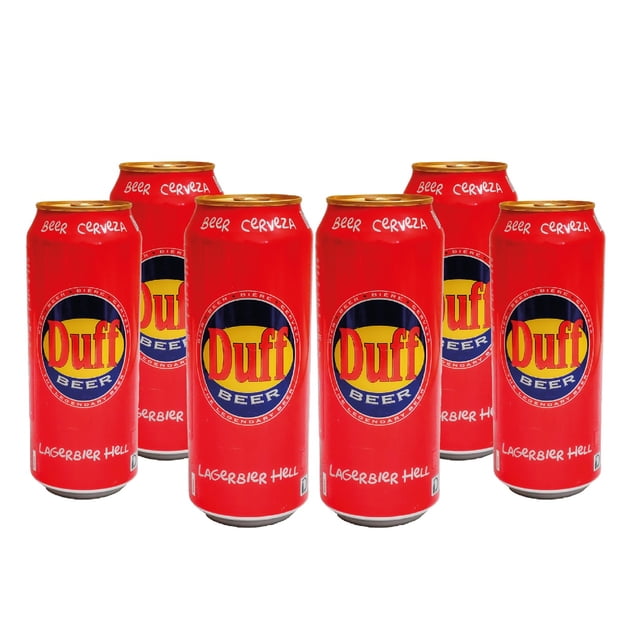 Six Pack Cerveza Duff Lagerbier Hell Cerveza Lagerbier