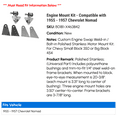 thumbnail image 2 of Engine Mount Kit - Compatible with 1955 - 1957 Chevy Nomad 1956, 2 of 2