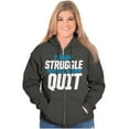 thumbnail image 3 of This Aint My First Cardio Workout Pun Zip Up Hoodie Men's Women's Brisco Brands S, 3 of 6