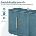 thumbnail image 6 of Churanty Sideboard Storage Cabinet with 4 Doors, Large Storage Space Buffet Cabinet with Adjustable Shelves,Antique Blue, 6 of 15