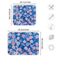 thumbnail image 4 of Yayeee Dish Drying Mat for Kitchen Counter 18"x24" Microfiber Absorbent Pad, Blue Daisy, 4 of 7
